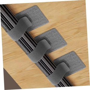 Cable Cover Stylish Practical 10pcs Self-adhesive Straps Cable Cord Labels Cable Tags Wire Tags for Organized Storage Gray Wire Cord Cable Marker