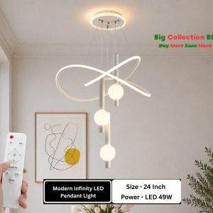 Modern Infinity LED Pendant Light 3 Color