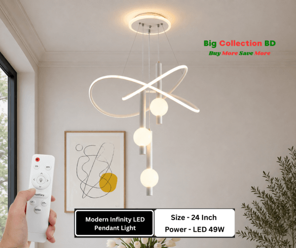 Modern Infinity LED Pendant Light 3 Color