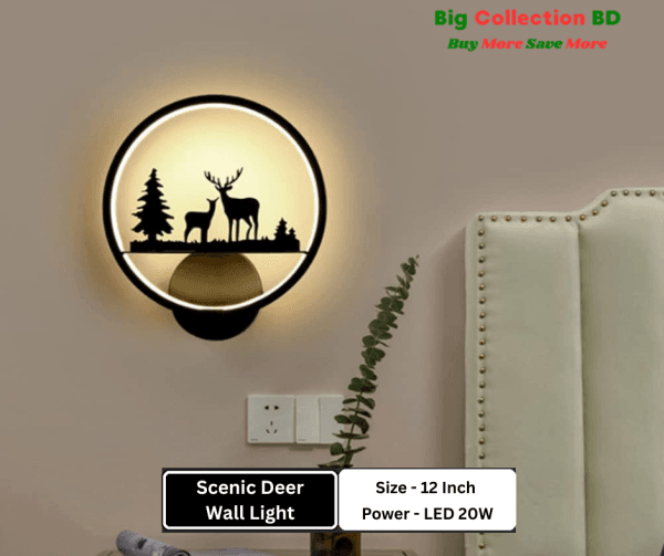 Scenic Deer LED Wall Light
