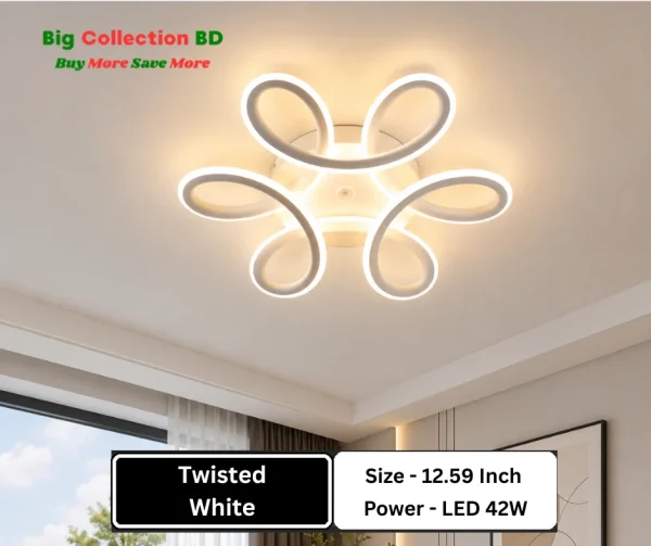Twisted White Lights 3 color 12.6 Inches