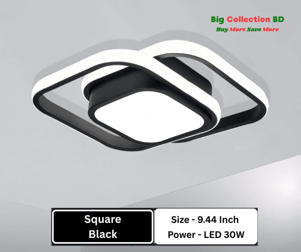 Square Black Lights 3 color 9.5 Inches